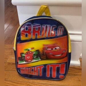 Disney Cars 2 Lightning McQueen youth toddler backpack